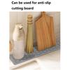 Anti-slip Silicone Faucet Mat Waterproof Sink Drain Pad Wrap-around Design Kitchen Countertop Protector Drying Soap Toothbrush Holder Splash Guard
