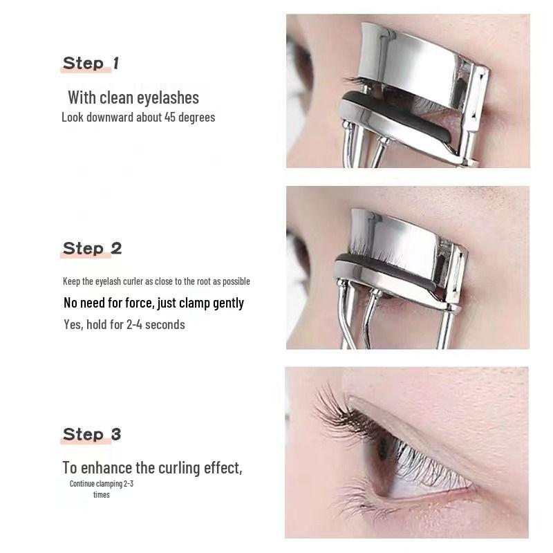 A4 Wide-Angle Eyelash Curler: Long-Lasting, Portable Curling Device for Natural Lower Lash Curls