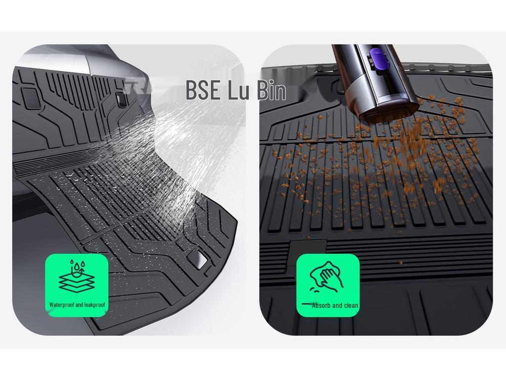 Ideal i6/i8 TPE Trunk Mat: Semi-enclosed, Non-slip, Wear-resistant Car Accessory