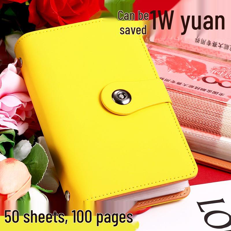 Waterproof Cash Savings Book: Large Capacity Money Storage Album & Banknote Clip