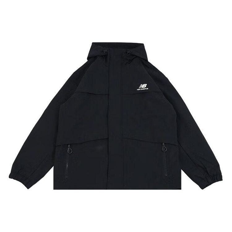 New Balance Jackets Men's Black Hooded Moderate Other AMJ33359-BK