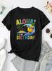 Aloha Birthday Surfing Pineapple T-shirt
