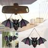 Halloween Bat Stained Glass Suncatcher - Indoor And Outdoor Bat Decor Hanging Practical Durable