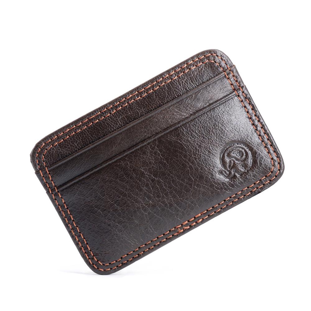 Leather Mens Business Card Holder Wallet Credit Card Personalised  Leather Card Case Sleeves Wallet and Holder
