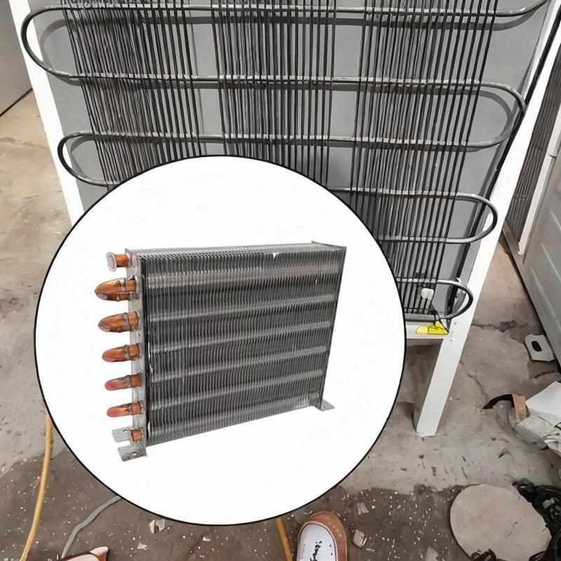 Kühlschrank Verflüssiger Luftgekühlt Radiator Kompressoren Kompakte Ausrüstung DIY Einfach zu Installieren Schalenloser Gefrierschrank Verflüssiger