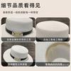 French retro straw hat women's sunshade sunscreen summer hat sun hat belt buckle outdoor woven Hepburn top hat