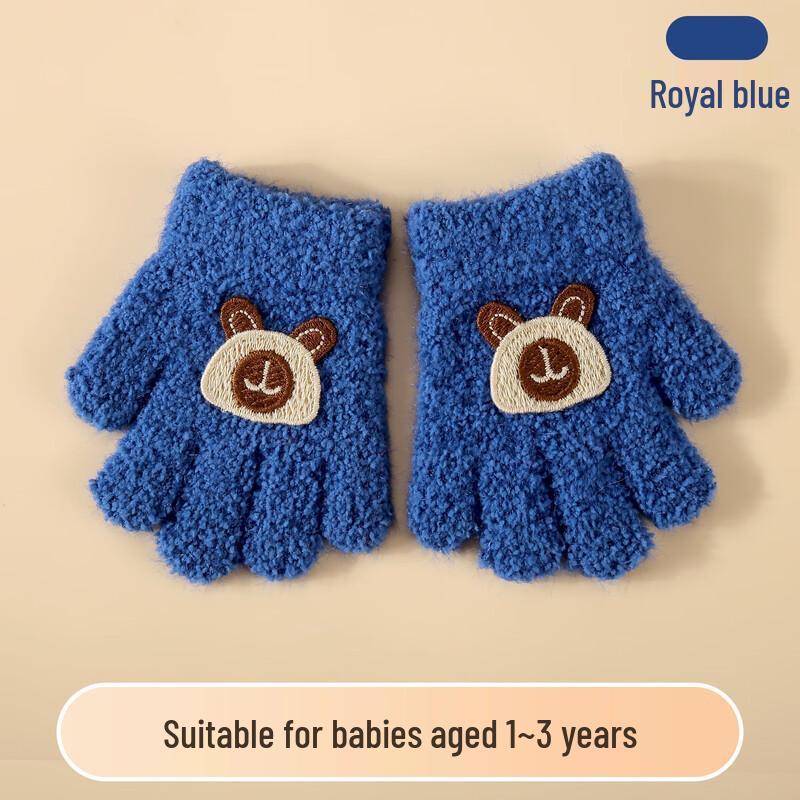 Toddler Cartoon Knitted Winter Gloves