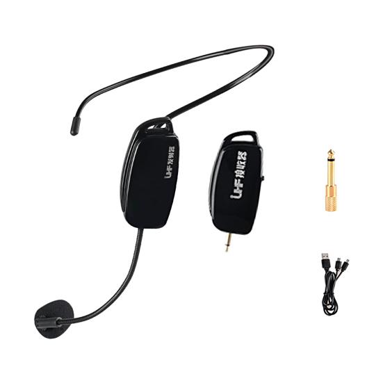 Voice Amplifier Anti-interference Independent Frequency Band Plug And Play Wireless Microphone Radio Headset for Outdoor