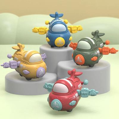 Inertia Airplane Toy For Children Cute Friction Powered Airplane Model 360 Rotating Wing Dream Aeroplane For Kids Birthday Gifts