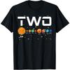 Solar System Planets Two 2 Years Old 2nd Birthday Girl Boy T-Shirt(2)