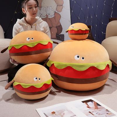 Creative Soft Hamburger Pillow Plush Toy Doll Burger Doll Home Sofa Pillow Girl Ragdoll