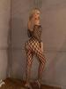 Women Sexy Erotic Fishnet Bodysuits Catsuit Transparent Open Crotch Clothes See Through Body Stockings Mesh Body Suits Lingerie