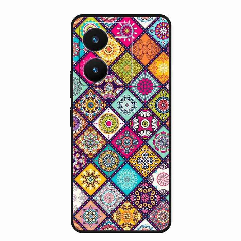 For Vivo IQOO Z8 Case Luxury Soft TPU Silicone Phone Cases for Vivo IQOO Z8X 5G V2314A V2312A Cover Protective Cartoon New Funda