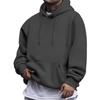 Men's  Japanese Hoodie  American Style  Solid Color  Long Sleeves  Hooded Hood  Hoodie  Hoodie