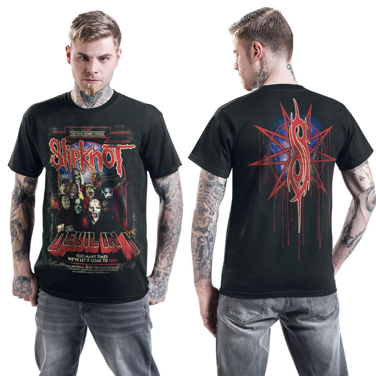 2026 Fit Slipknot Graphic Cotton Tshirt Unisex Summer Short Sleeve Fashion Brand Tee Luxury Casual Vintage Tees M