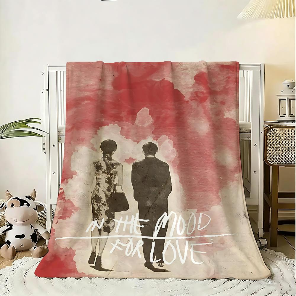 Movie In The Mood for Love Throw 240g Flannel Blanket Lightweight Soft Skin-friendly Summer Thin Throw Blanket 75x90cm