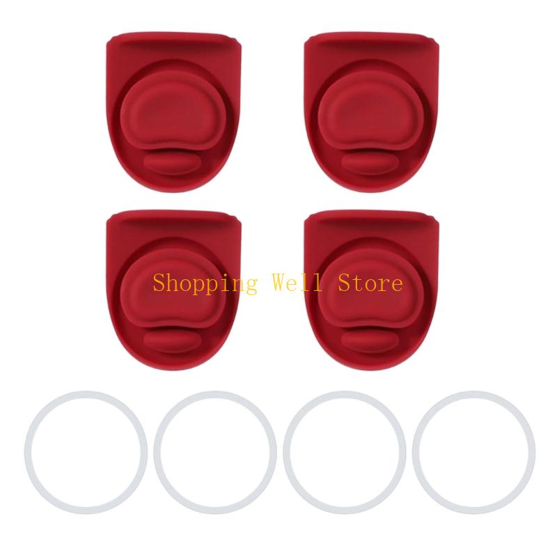 

KX4B Silicone Sealing Insert For 40oz Bottles Leak Resistant Gasket Replacement червоний