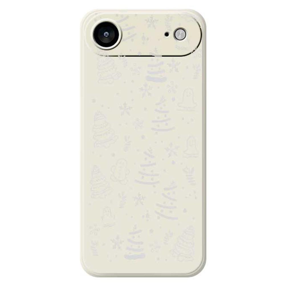 For iPhone 17 Air Case Snowflake Gingerbread Pattern Printing Straight Edge TPU Phone Back Cover