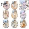Künstlerisches Reliefglasware 3D Tier Stielloses Weinglas Meeresinspirierte Details Elegant Klar Geschenke Glasbecher Langlebig Dekoratives Trinkgeschirr