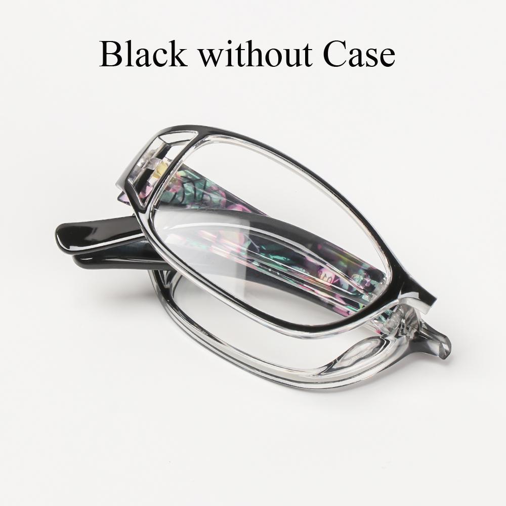 Hot Folding Reading Glasses With Case Telescopic Legs Rotation Presbyopia Eyeglasses Blue Light Blocking Eyewear +1.0~+4.0