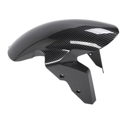 Guardabarros Delantero de Motocicleta Patrón de Fibra de Carbono Protector a Prueba de Salpicaduras para S1000RR S1000R 2009 a 2018