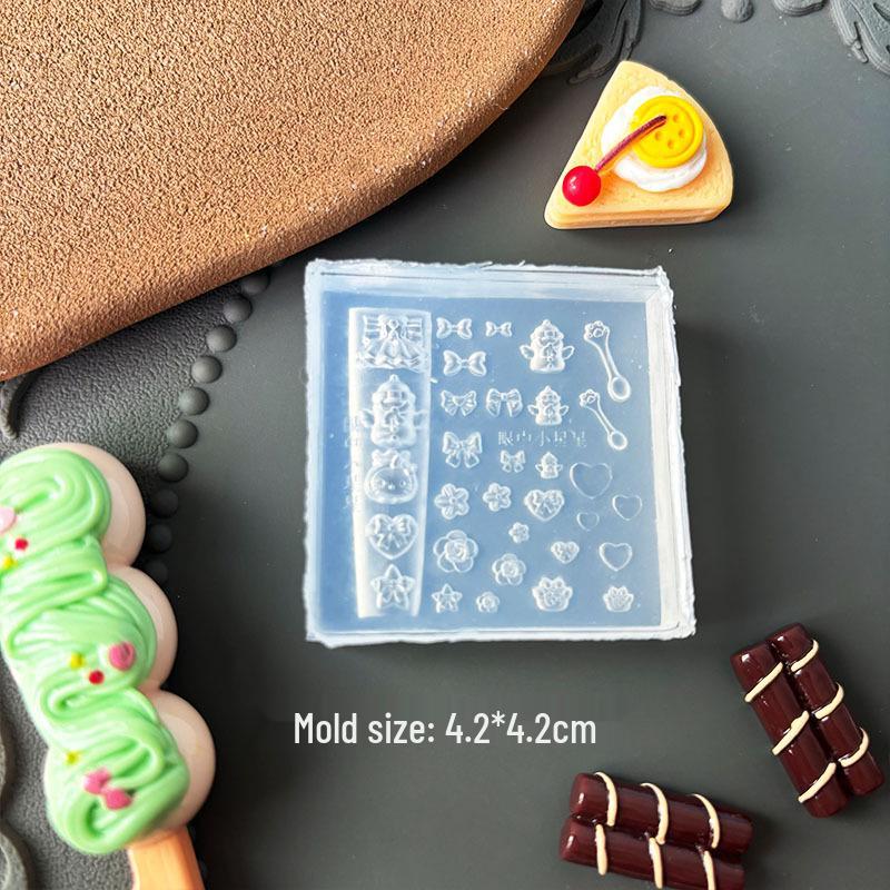 Stampi per Unghie Artistiche 3D in Alta Trasparenza - Design Orsetto, Fiocco, Bouquet