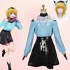 Memu Cho Cosplay Kostüüm Anime Oshi no Ko Cosplay DokiDoki-N Memu Cho Parukas Naised Sinine Kleit Oshi no Ko Pluss Suurus Memu Cho