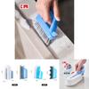 Hard Bristle Floor Brush For Bathroom Cleaning With Plastic Handle And Dual Use Design