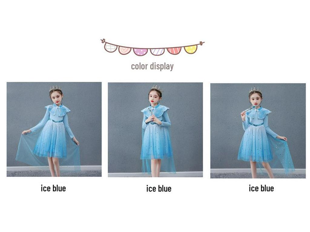 Modisches Prinzessinnenkleid für Baby-Mädchen mit Fleecefutter und Puffärmeln für die Geburtstagsfeier