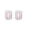 Espresso Shot Glasses, Measuring Cups with Graduated Measuring Cups, Thick Tempered Heat-Resistant Glass, Sake Glasses, Wine Glasses for Espresso
