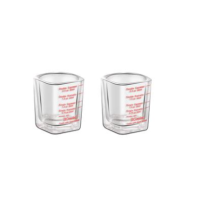 Espresso Shot Glasses, Measuring Cups with Graduated Measuring Cups, Thick Tempered Heat-Resistant Glass, Sake Glasses, Wine Glasses for Espresso