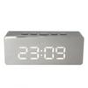 Digital Clock LED HD Large Screen Display Mirror Technology Black Battery Plug In Digital Alarm Clock for Home