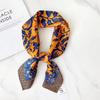 Autumn and Winter New Silk Scarves Fashionable Versatile Imitation Silk Satin Shirt Trendy 71cm Small Square Scarf