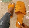 Fashion White Flat Slippers for Women Summer Design Soft Non-slip Slippers Braided Open Toe Square Head Outdoor Beach Slippers Woman
