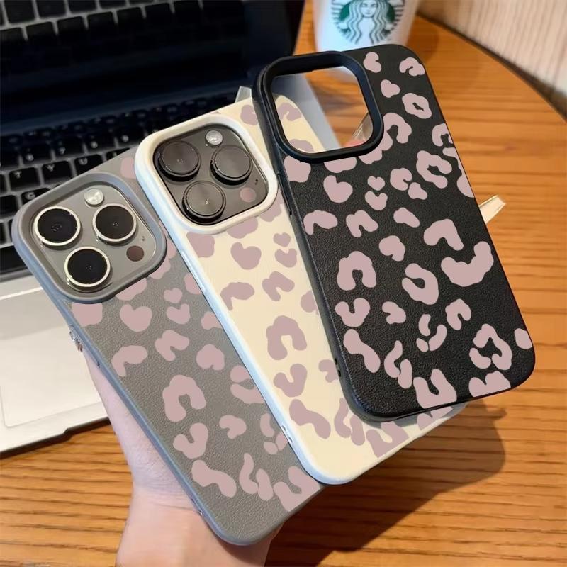 Pink Leopard Print Phone Case for Xiaomi Redmi Note 14 13 12 11 Pro Plus 4G 5G 10 9 8 15C 14C 13 12C 10C Shockproof Cover