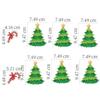 Vánoční samolepky na okno Nálepky se sněhovou vločkou Santa Claus Zimní samolepky na zeď do dětských pokojů Nový rok Vánoční dekorace na okna