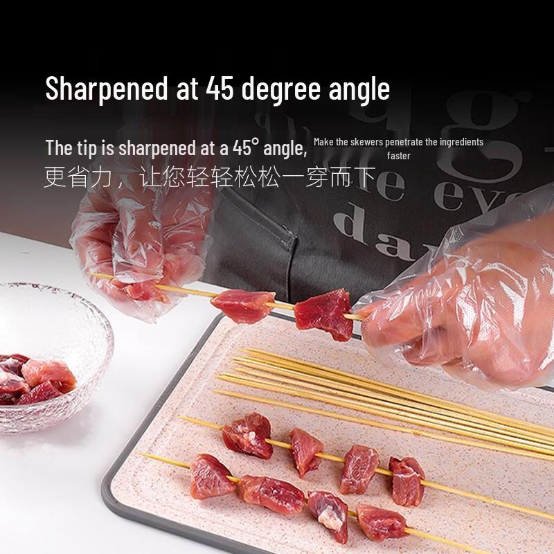 Extra Long Bamboo Skewers for BBQ and Hotpot