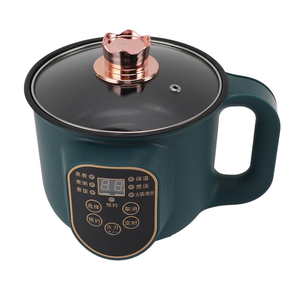 Electric Cooking Pot 1.8L 600W Portable Easy To Clean Noodle Ramen Pot for Home Office Party