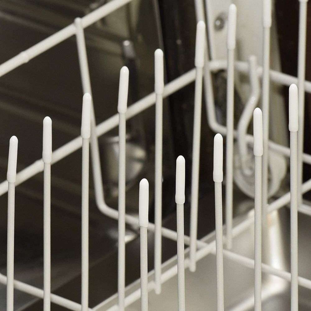 100 Stück Gummikappen Abdeckungen Runde Endkappen Spülmaschinenkorb Kappen Spitzen Körbe Reparatur