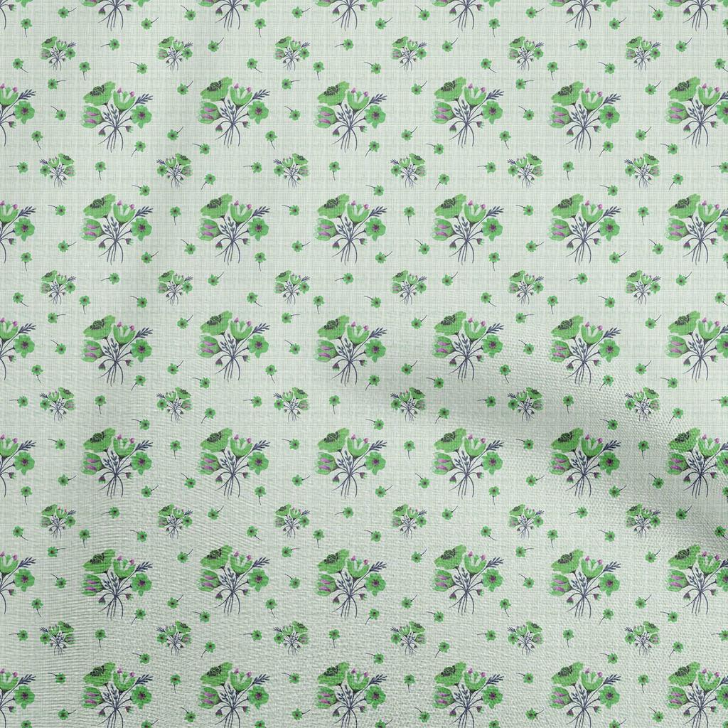 oneOone Cotton Flex Dark Rose Brown Fabric Floral Quilting Supplies Print Sewing Fabric By The Yard 40 Inch