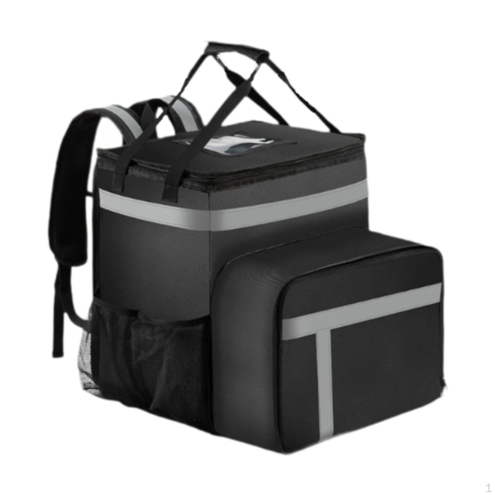 

Food Delivery Backpack Insulated Pizzas Bag Oxford Cloth Shipping Pack Carry Large Leakproof