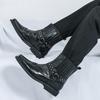 Mens Square Toe Ankle Boots Casual Formal Leather Shoes Plus Size Winter