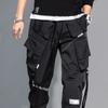 Trendy značkové laserové overaly pánské volné a silné hip-hopové kalhoty s mnoha kapsami