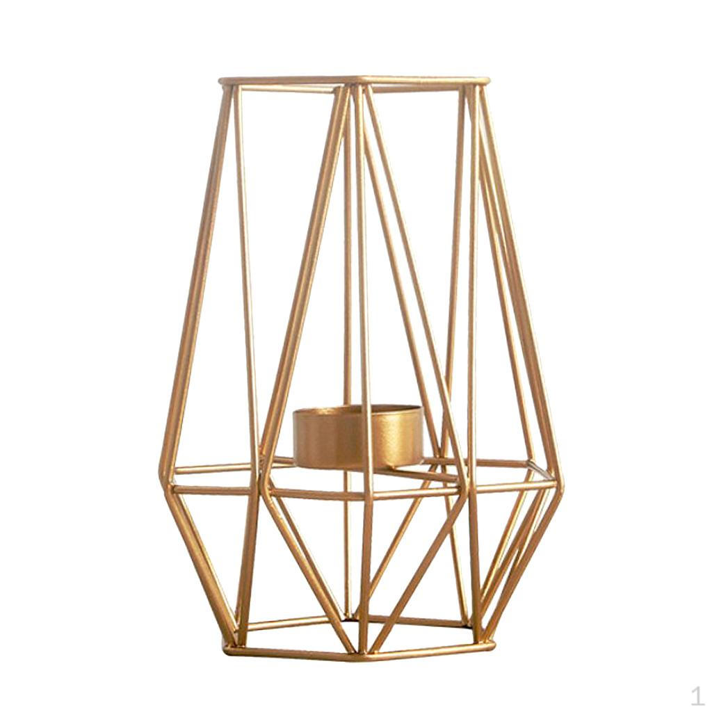 3D Геометрический подсвечник - Gold L