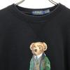 Polo Ralph Lauren Bear Print Long Sleeve Trainer Brushed Back Sweatshirt Men's Used