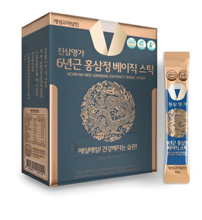 Kaesung Goryeo Samin JinSamMyungGa Bastoncino di Ginseng Rosso di 6 Anni – Ginseng Coreano Premium