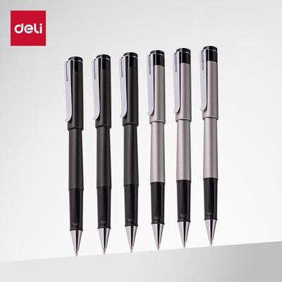 Deli S107 1.0mm Black Gel Pen, 12-Pack