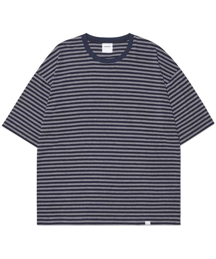 Nomaenyueol Nm Border T-Shirt - Dark Navy