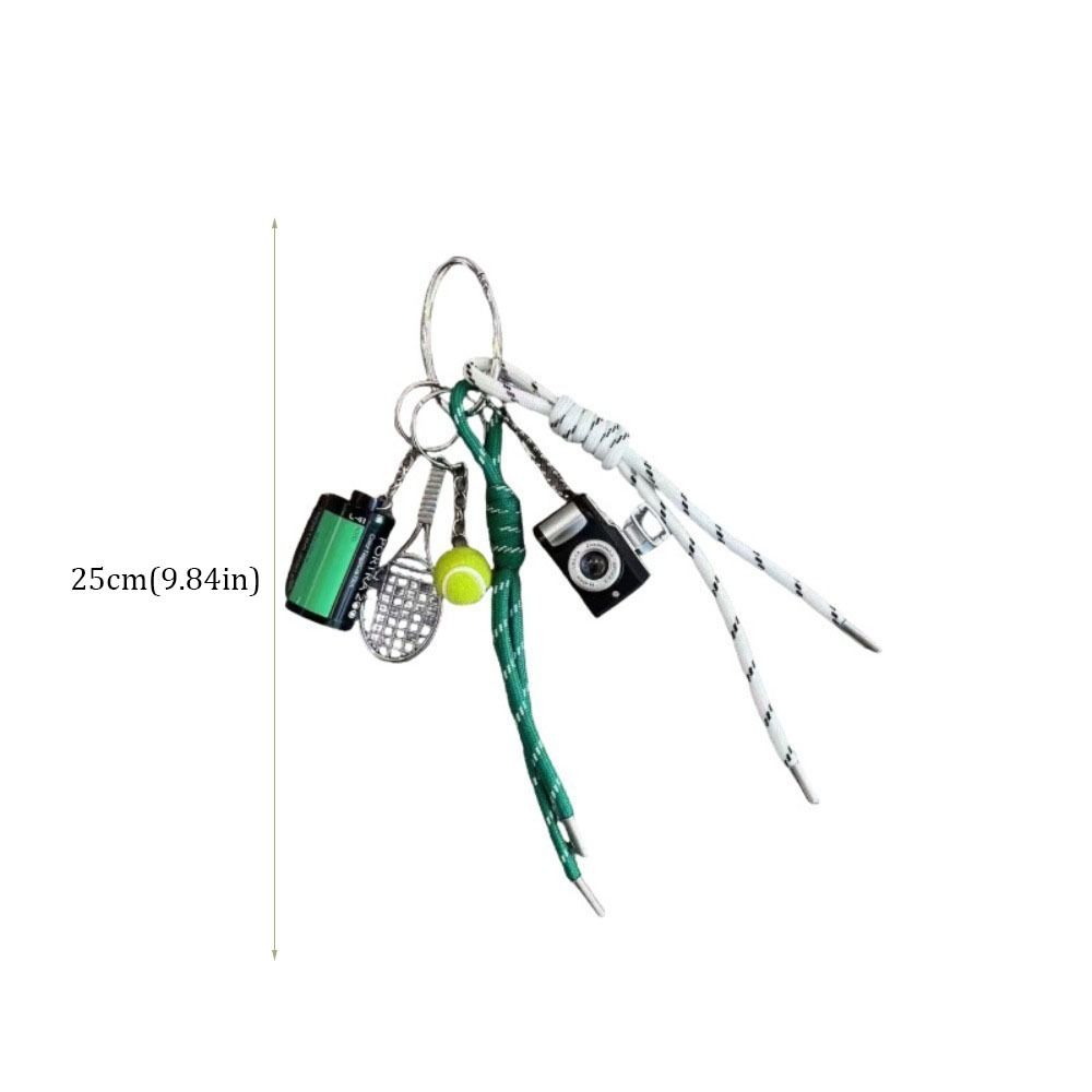 Tennis Braided Lanyards Keychain Camera Bag Pendant Creative Car Keychain  Women