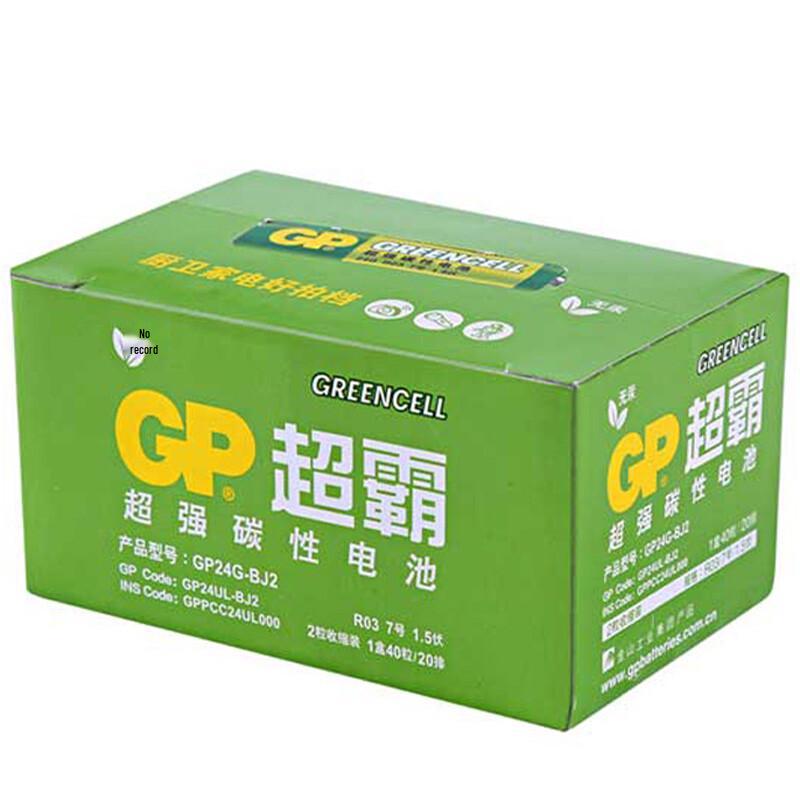 GP AAA Carbon-Zinc Batteries CN plug (adapter included)